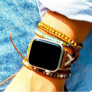 Cape Diablo Blue Earth Jasper Apple Watch Strap (Apple watch not included)